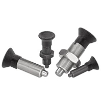 Indexing Plunger - No Collar - Locking Bolt Hardened - Steel - Metric