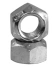 Hex All Metal Cone Locknut, Grade C, Zinc/Wax Cr+2