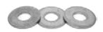 3004 USS FLAT WASHER, THRU HARDENED, ZINC/YELLOW