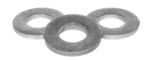 SAE Flat Washer, Thru Hardened, Zinc/Yellow