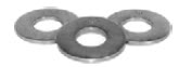 SAE Flat Washer, Thru Hardened, Zinc/Yellow