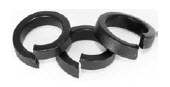 Split Lock Washer, Hi Collar, Thru Hardened, Plain