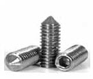 Cone Point Socket Set Screws, Stainless Steel 18 7