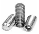 Flat Point Socket Set Screws, Stainless Steel 18 7