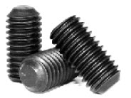 Flat Point Socket Set Screws, Plain, Alloy