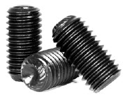 Knurled Cup Point Socket Set Screws, Plain, Alloy