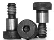 Socket Shoulder Screws, Nylon Patch, Black, Alloy