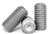 Cup Point Socket Set Screws, Mechnical Zinc, Alloy