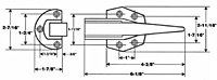 Recessed Folding T-Latches