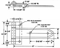 Steel Square Corner Hinge with Reverse Brackets