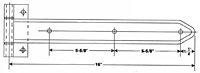 Steel Square Corner Hinge with Reverse Brackets