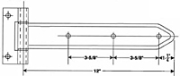 Series 3500 Steel Narrow Bracket Over The Seal Economy Hinges