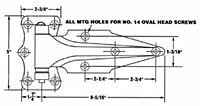 Heavy Duty Cold Storage Hinges