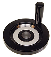 Plastic Handwheels - Solid - Aluminum Trim - Inch