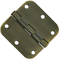 3.5X3.5 5/8" RADIUS DOOR HINGES