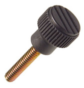 Straight Knurled Knob - Stud - Inch