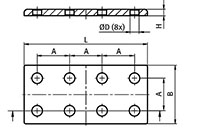 ConnectionPlate8Holes-Line