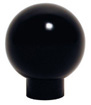 Phenolic Ball Knob with Shank, Brass Insert