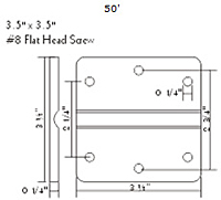 Plastic Living Butt Hinge