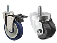 Medium & Heavy Duty - Threaded Stem Casters - Capacity to 400 lbs