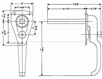 Heavy Duty Outside Handles for use with 7011 Locks