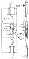 Heavy Duty 3 Point Dead Bolt Lock with Inside Safety Release