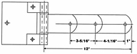 Laminated Steel Square Corner Hinges