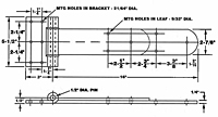 Series 926 Heavy Duty Square Corner Strap Hinges