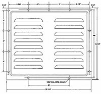 Multi-Purpose Ventilator Aluminum Louvre