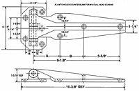 Chrome Plated Die-Cast Hinges