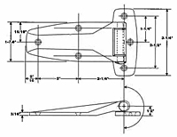 Chrome Plated Die-Cast Hinges