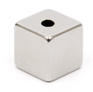 Neodymium Cube Magnets - With Holes