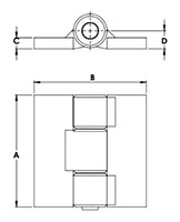 Heavy Duty PRESS FIT HINGE