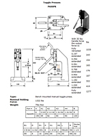 Pneumatic Toggle Presses