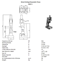 Direct Acting Pneumatic Press