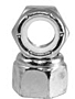 Hex Locknut Nylon Insert, Zinc Clear Cr+2