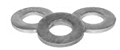 SAE Flat Washer, Thru Hardened, Zinc/Yellow