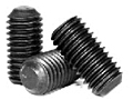 Flat Point Socket Set Screws, Plain, Alloy