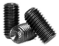 Knurled Cup Point Socket Set Screws, Plain, Alloy