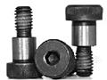 Socket Shoulder Screws, Nylon Patch, Black, Alloy