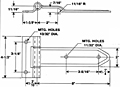 Series 3500 Steel Narrow Bracket Over The Seal Economy Hinges