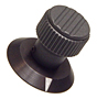 Plastic - Aluminum Skirt - Pointer Knob with Skirt - Metric