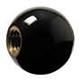 Phenolic Ball Knob, Brass Insert, English Threads