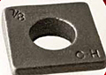 3339 SQUARE BEVELED MALLEABLE WASHER, PLAIN