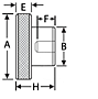 Steel - Knurled Control Knob - Reamed - Inch